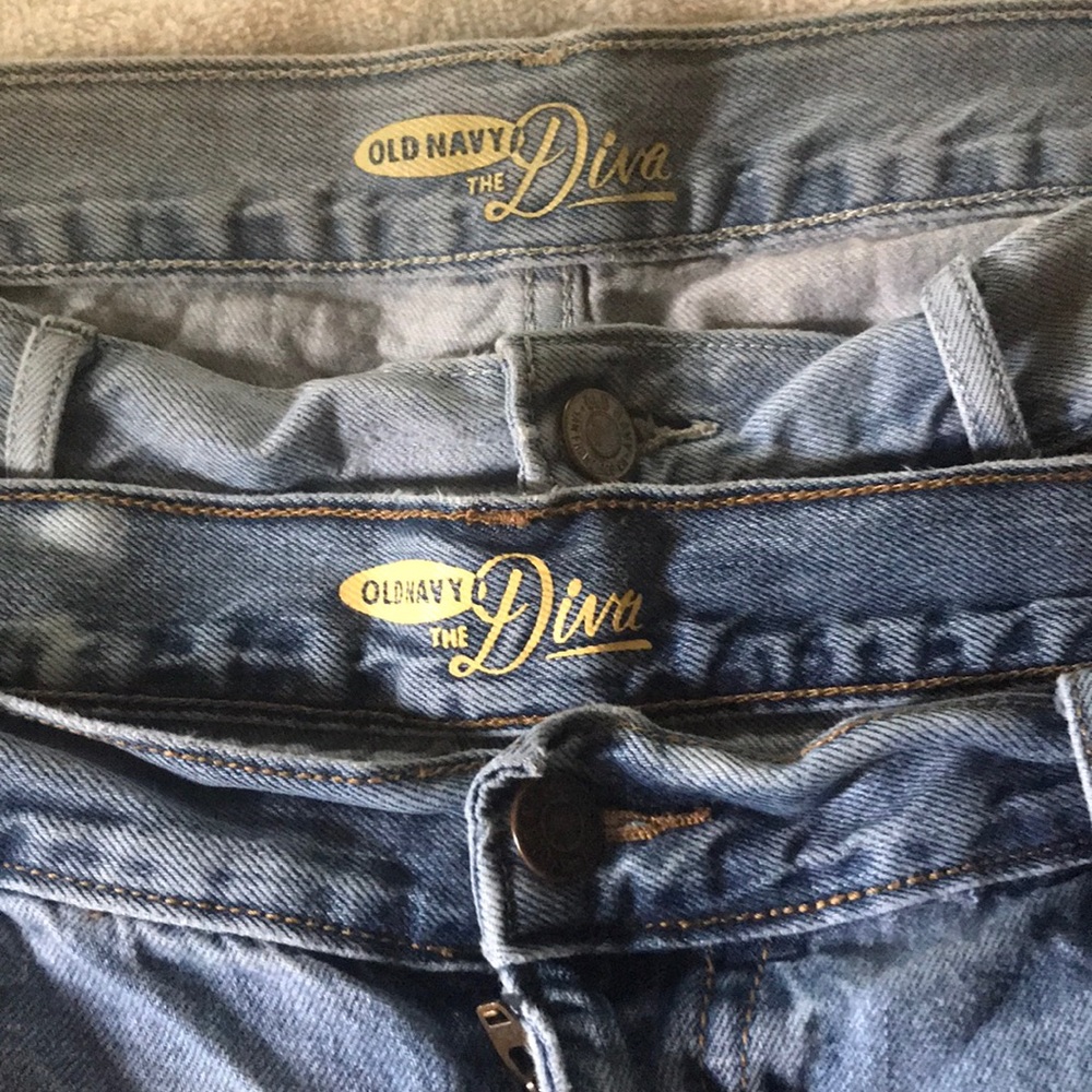 2 prs old navy jean shorts